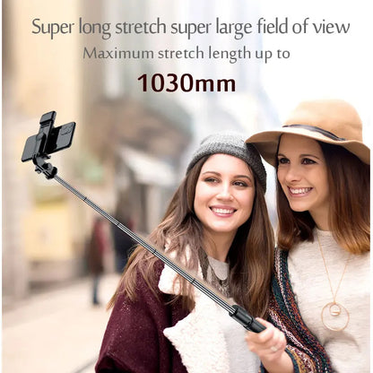 6 in 1 Wireless Bluetooth Selfie Stick With Fill Light 6