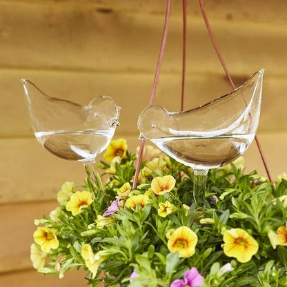 Bird Shaped Plant Self Watering Glass Globes 6