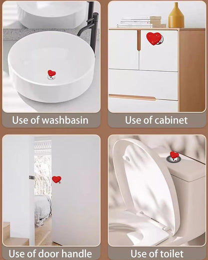 Heart Shaped Toilet Flush Button 6