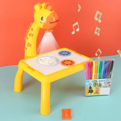 Children LED Projection Learing Drawing Board 6