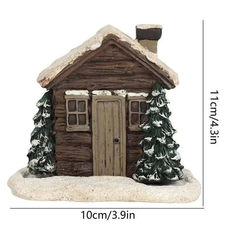 Log Cabin Incense Burner with Smoking Chimney 6