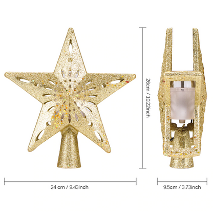 Projection Star Christmas Tree Topper 6