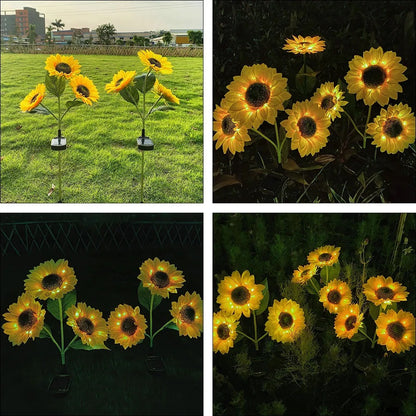 SunGlow Solar Sunflower Garden Lights 6