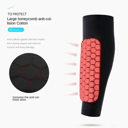 ? Honeycomb Impact Protection Compression Shin Sleeves 6