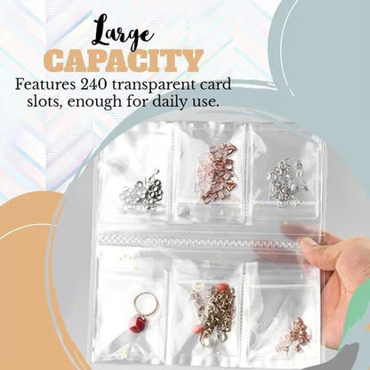 Transparent Jewellery Storage Book Set 6
