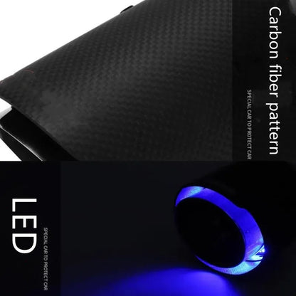 Car Carbon Fiber Flashing Tail Throat 6