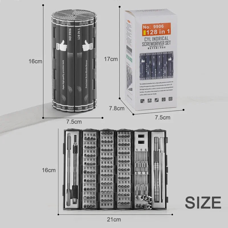 Multi-Functional 128 in 1 Magnetic Precision Screwdriver Set 6