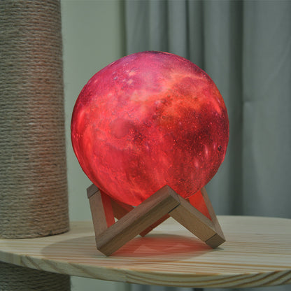 Galaxy Print Moon Lamp 5