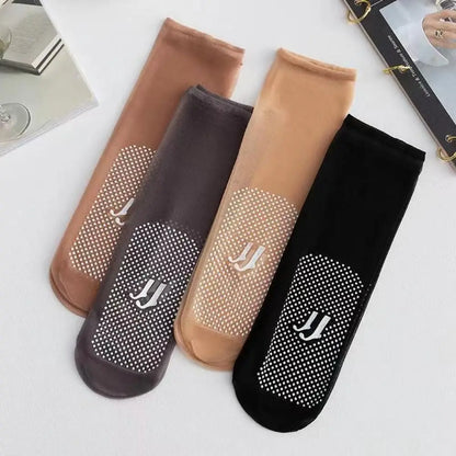 Women's Invisible Crystal Silk Socks (5Pair) 6