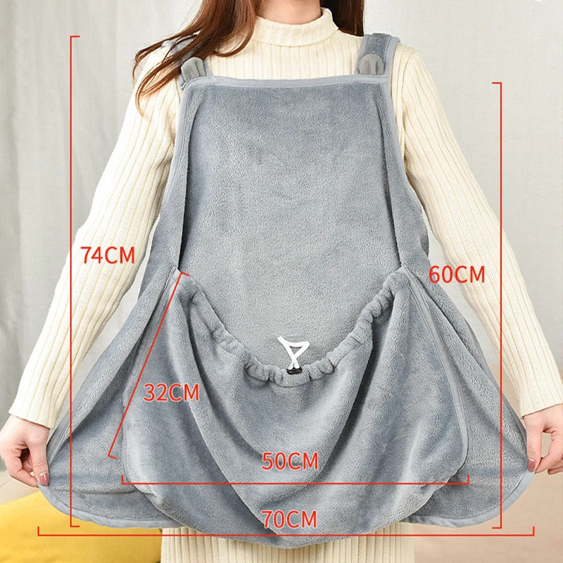 Cat Carrier Apron with Sleeping Pocket – Hands-Free Sling Bag for Small Dogs & Cats 6