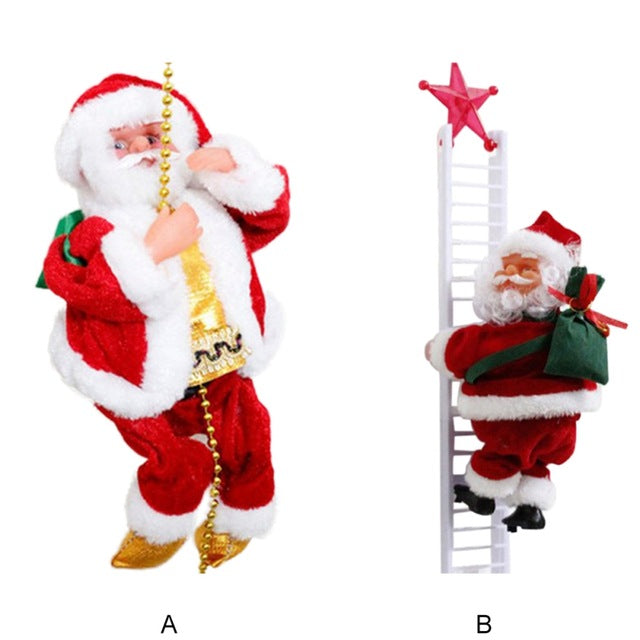 Christmas Electric  Ladder Climbing Santa 6