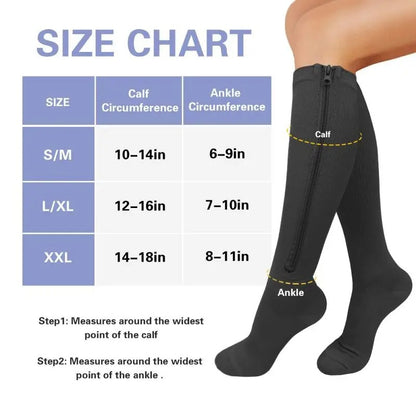 Zipper Compression Socks 6