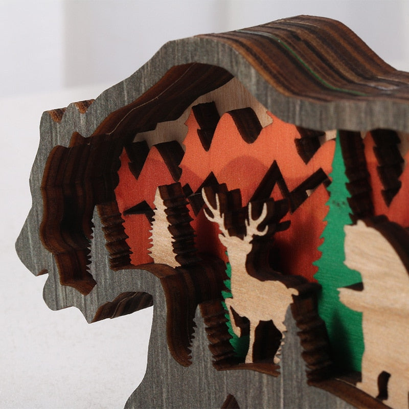 Wooden Animal Ornaments 6