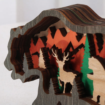 Wooden Animal Ornaments 6