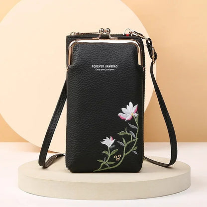 Women Sling Cross-Body Wallet with Mobile Cell Phone Holder 6