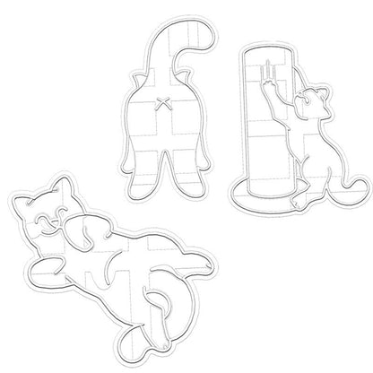 Cat Butt Cute Poses Cookie Cutters-3PCS 6