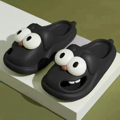 Funny Big Eyes Tongue Kiss Slippers 6