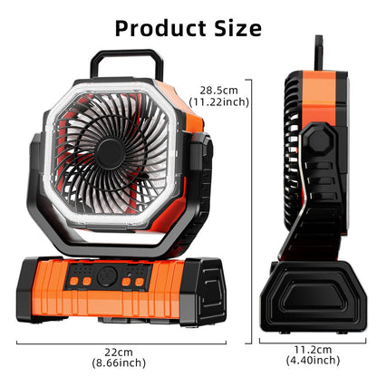 Rechargeable Portable Camping Fan 6