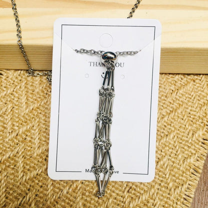Crystal Stone Holder Necklace 6