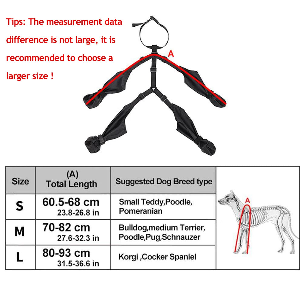 Adjustable Connected Dog Boots - Ultimate Paw Protection 6