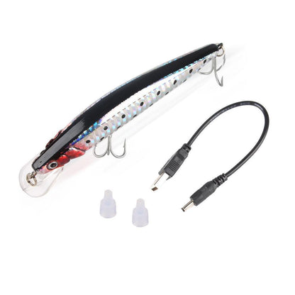 USB Rechargeable LED Twitching Fish Lure 6