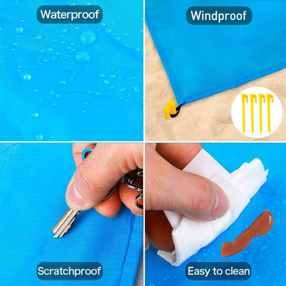 Lightweight Sand Free Beach Mat 6