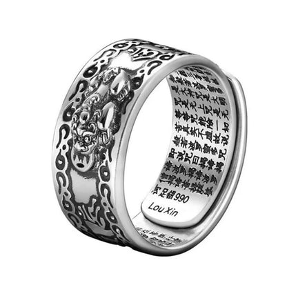 Feng Shui Pixiu Mantra Ring 6