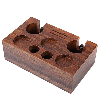 Walnut Coffee Tamper Barista Station 6