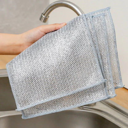 Reusable Diamond Weave Scrubber Cloths-10PCS 6