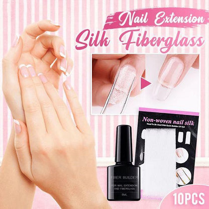 Nail Extension Silk Fiberglass-10PCS 6
