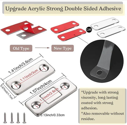 Ultra-thin invisible cabinet door magnets 6