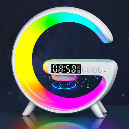 G Atmosphere Light Wireless Charger Speaker Clock 6