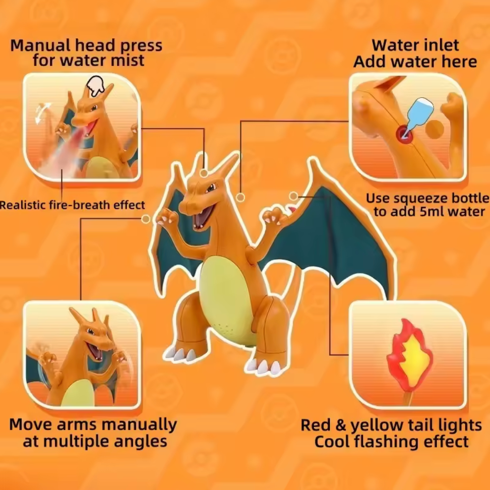 Fire-breathing Dragon Charizard Figure 6