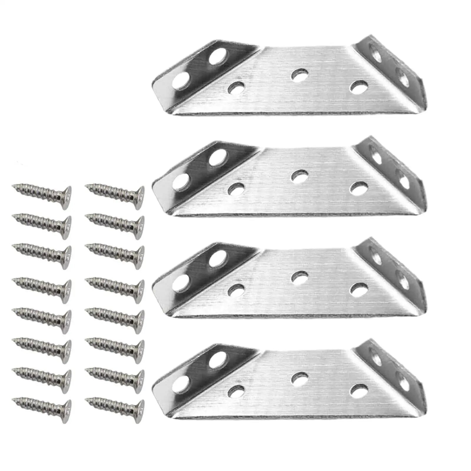 Universal Stainless Steel Furniture Corner Connector (4 Pcs) 6