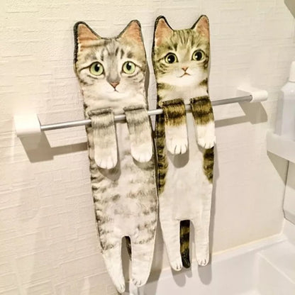 Cat-shaped Hand Towel 6