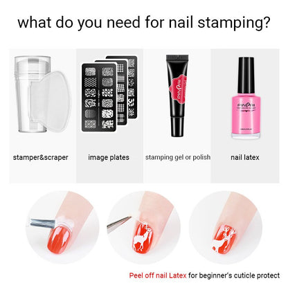 Nailtip styling Nail Art Jelly Stamp 6