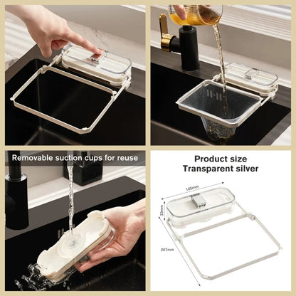 Hanging Mesh Foldable Sink Strainer Rack 6