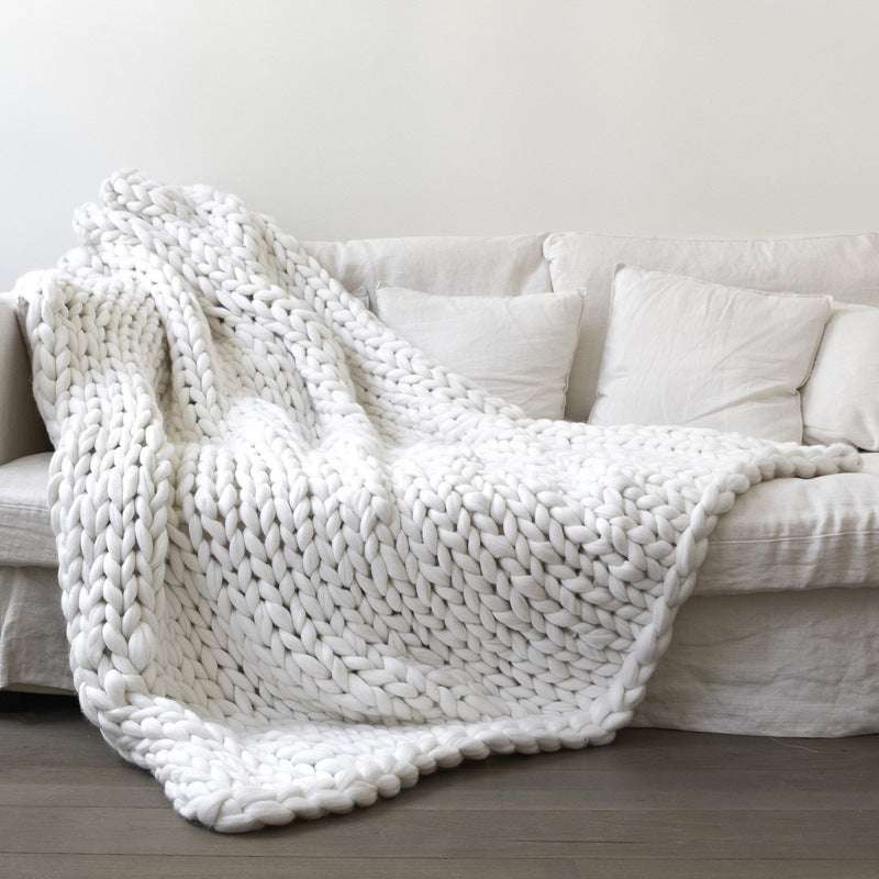 Handmade Chunky Knit Blanket 6