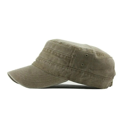 Classic Military-Style Cotton Cadet Cap ? 6