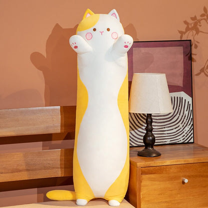 Cute Long Cat Stuffed Squish Plush Pillow 6