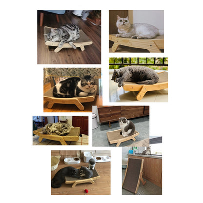 Wooden Cat Scratch Bed 6