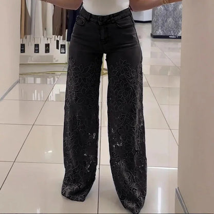 Laced Baby Blue Jeans 6