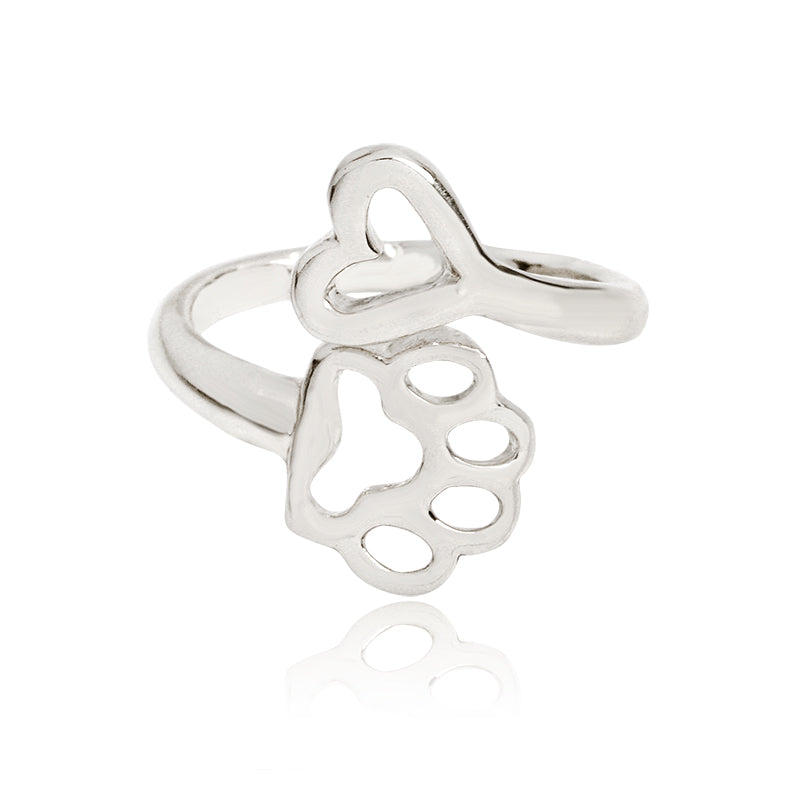 Paw & Heart Ring 6