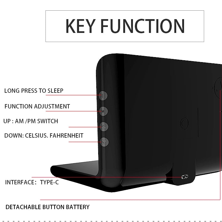 3 in 1 Multifunction Wireless Charging Clock 6