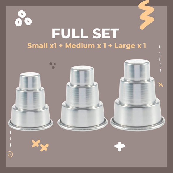 Mini Multi-Tier Cake Mold-FULL SET 6
