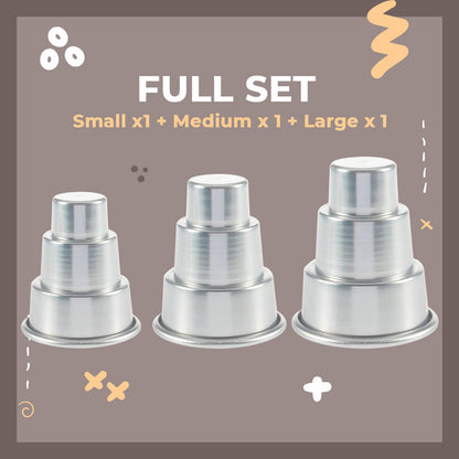 Mini Multi-Tier Cake Mold-FULL SET 6