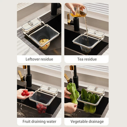 Mounted Kitchen Drain Filter with Collapsible Basket 6