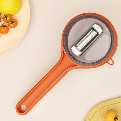 Double-Sided Stainless Steel Blade Peeling Knife with Storage Box 6