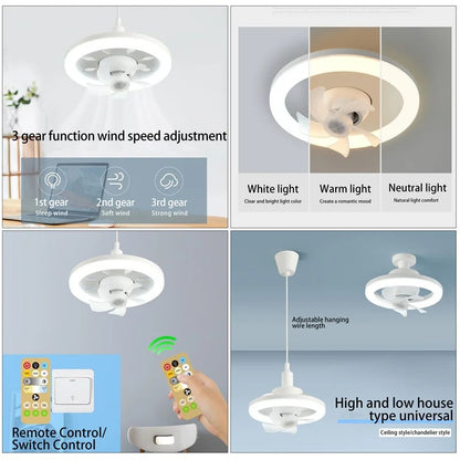LED Swing Head Fan Light 6