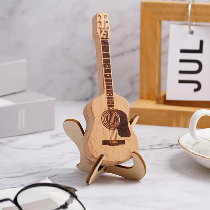 Wooden Acoustic Guitar Pick Box 6